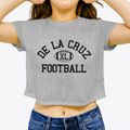 De La Cruz Math Science & Technology Classic Football Women's Crop Top additional view 3