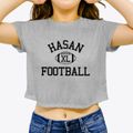 Hasan Prep & Leadership School Classic Football Women's Crop Top additional view 3