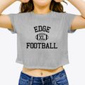 Edge Charter School Child & Family Classic Football Women's Crop Top additional view 3
