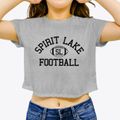 Spirit Lake High School Classic Football Women's Crop Top additional view 3