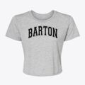 Barton Elementary School Varsity Arch Women's Crop Top additional product view 1
