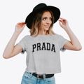 Prada Elementary School Varsity Arch Women's Crop Top additional product view 2