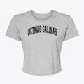 Octavio Salinas Elementary School Varsity Arch Women's Crop Top additional product view 1