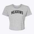 Meadows Elementary School Varsity Arch Women's Crop Top additional product view 1
