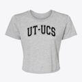 University Of Texas- University Charter School Varsity Arch Women's Crop Top additional view 1