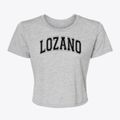 Lozano Bilingual & International Magnet School Varsity Arch Women's Crop Top additional view 1