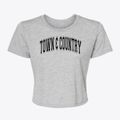 Town & Country Elementary School Varsity Arch Women's Crop Top additional view 1