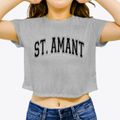St. Amant Primary Varsity Arch Women's Crop Top additional view 3