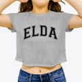 Elda Elementary School Varsity Arch Women's Crop Top additional product view 3