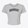 Wainwright Elementary School Varsity Arch Women's Crop Top additional product view 1