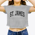 St. James Intermediate School Varsity Arch Women's Crop Top additional view 3
