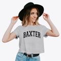 Baxter Elementary School Varsity Arch Women's Crop Top additional product view 2