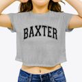 Baxter Elementary School Varsity Arch Women's Crop Top additional product view 3
