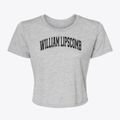 William Lipscomb Elementary School Varsity Arch Women's Crop Top additional product view 1