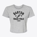Barton Elementary School Track and Field Women's Crop Top additional product view 1
