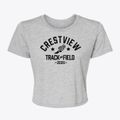 Crestview Elementary School Track and Field Women's Crop Top additional product view 1
