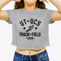 University Of Texas- University Charter School Track and Field Women's Crop Top additional view 3