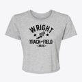 Wright Elementary School Track and Field Women's Crop Top additional product view 1