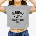 Wright Elementary School Track and Field Women's Crop Top additional product view 3