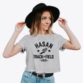 Hasan Prep & Leadership School Track and Field Women's Crop Top additional view 2