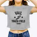 Vail Academy & High School Track and Field Women's Crop Top additional view 3