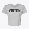 Vinton Iowa Classic Block Women's Crop Top additional view 1