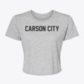 Carson City Nevada Classic Block Women's Crop Top additional view 1
