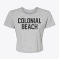 Colonial Beach Virginia Classic Block Women's Crop Top additional view 1