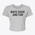 White River Junction Vermont Classic Block Women's Crop Top additional view 1