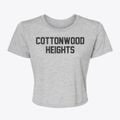 Cottonwood Heights Utah Classic Block Women's Crop Top additional view 1