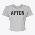 Afton Wyoming Classic Block Women's Crop Top additional view 1