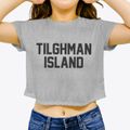 Tilghman Island Maryland Classic Block Women's Crop Top additional view 3