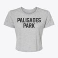 Palisades Park New Jersey Classic Block Women's Crop Top additional view 1