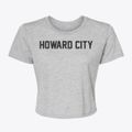 Howard City Nebraska Classic Block Women's Crop Top additional view 1