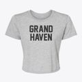 Grand Haven Michigan Classic Block Women's Crop Top additional view 1