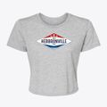 Hebbronville Texas Diamond Star Women's Crop Top additional view 1