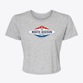 North Hudson Wisconsin Diamond Star Women's Crop Top additional view 1