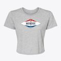 Monroe Utah Diamond Star Women's Crop Top additional product view 1