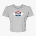 Superior Nebraska Diamond Star Women's Crop Top additional product view 1