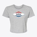 Maroa Illinois Diamond Star Women's Crop Top additional view 1