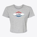 Le Roy Michigan Diamond Star Women's Crop Top additional view 1