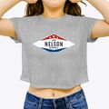 Nelson Minnesota Diamond Star Women's Crop Top additional product view 3