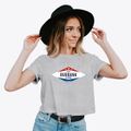 Burbank Oklahoma Diamond Star Women's Crop Top additional product view 2