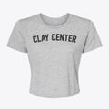 Clay Center Ohio Classic Curve Women's Crop Top additional view 1
