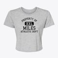 Miles Iowa Athletic Dept Women's Crop Top additional view 1