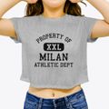 Milan Tennessee Athletic Dept Women's Crop Top additional view 3