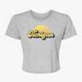 Tichigan Wisconsin Sublime Sunset Women's Crop Top additional view 1