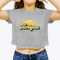 Tichigan Wisconsin Sublime Sunset Women's Crop Top additional view 3