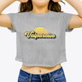 Valparaiso Florida Sublime Sunset Women's Crop Top additional view 3