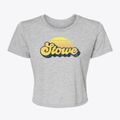 Stowe Vermont Sublime Sunset Women's Crop Top additional product view 1